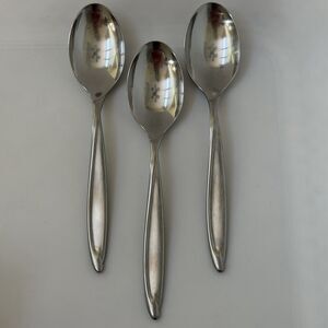 3pc INTERNATIONAL Americana Stainless Deluxe Teaspoons 6” Satin